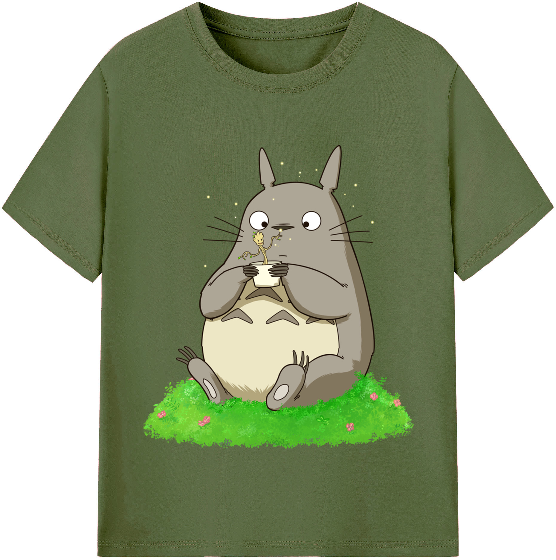 （画像用） となりのトトロ 草壁メイ 草壁サツキ My Neighbor Totoro Satsuki Kusakabe Mei Kusakabe 綿100％半袖Tシャツ（フロントプリント）